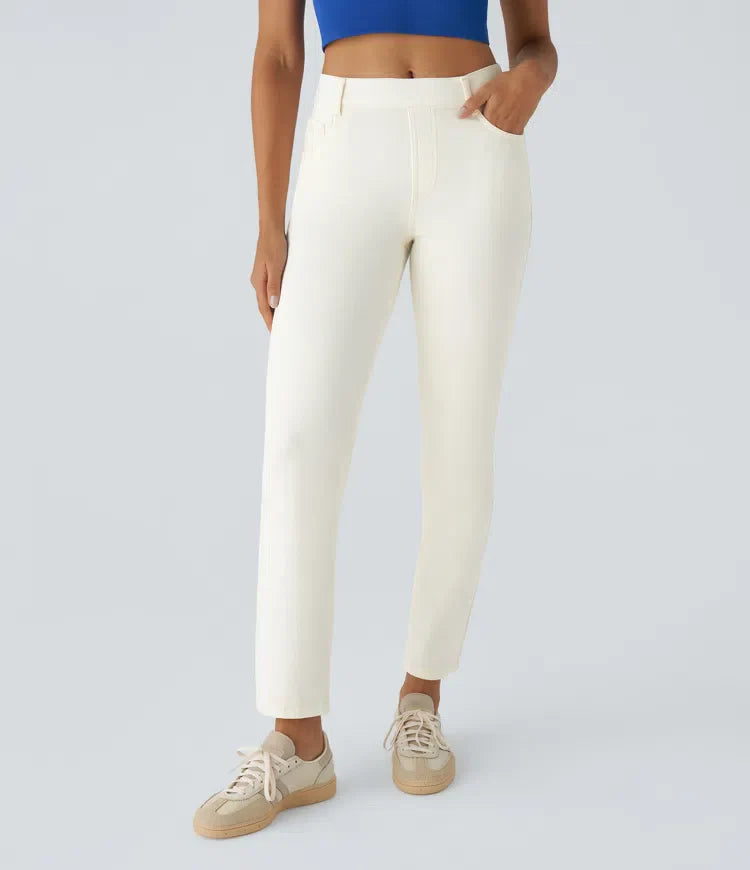 Olivia | Elastische & Comfortabele Broek Met Hoge Taille