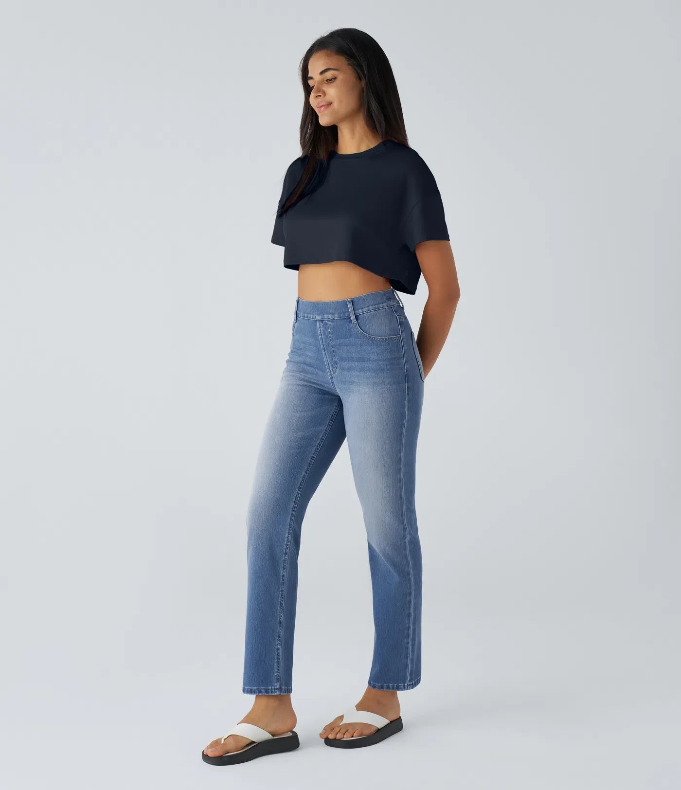 Olivia | Elastische & Comfortabele Broek Met Hoge Taille