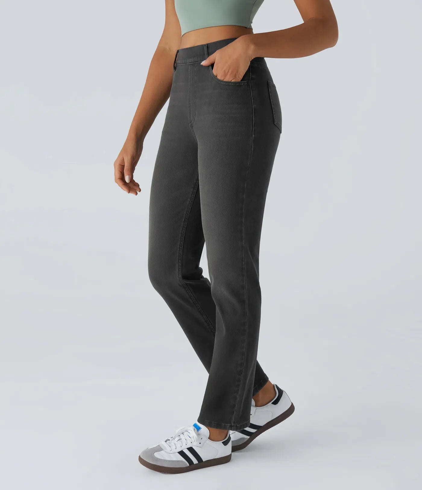 Olivia | Elastische & Comfortabele Broek Met Hoge Taille