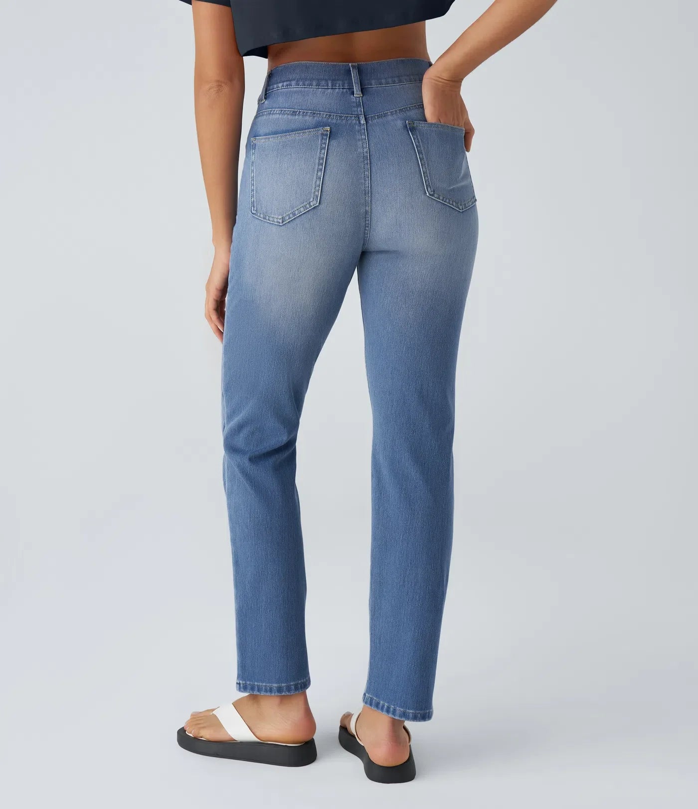 Olivia | Elastische & Comfortabele Broek Met Hoge Taille