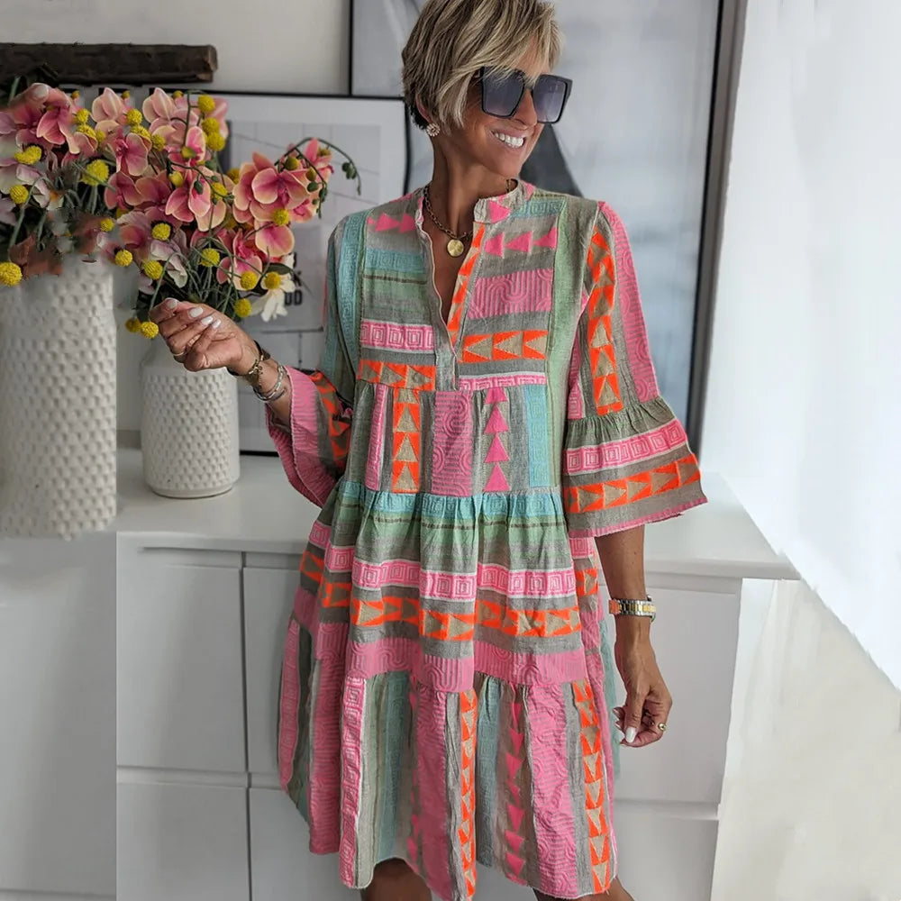 Kiki | Elegante Lente Midi Jurk