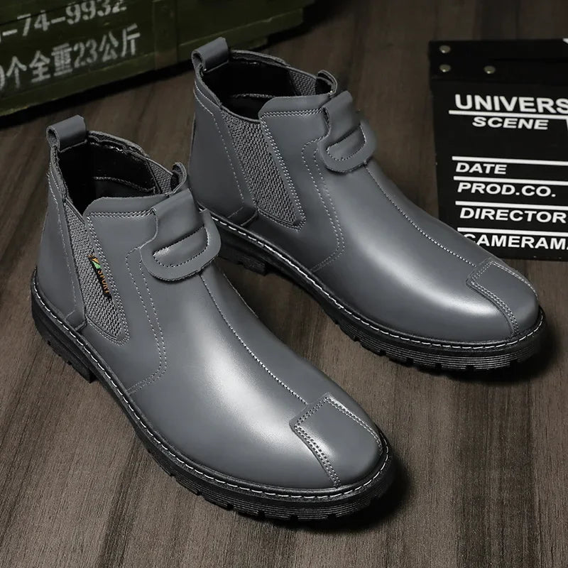 Emil – Klassieke Slip-on Leren Laarzen