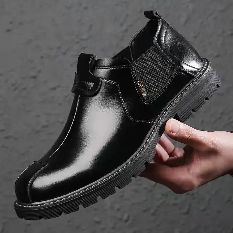 Emil – Klassieke Slip-on Leren Laarzen